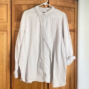 J. Jill Linen Button Down Shirt